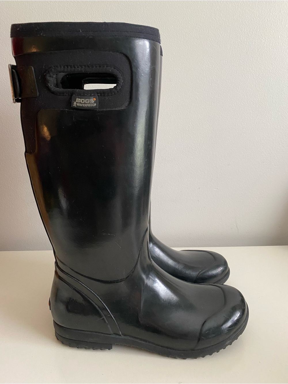 Bogs Tacoma Tall Women's Black Rain Boot Size 8 - Picture 2 of 7